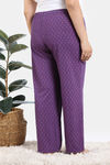 Zivame True Curv Petal Dreams Knit Cotton Pyjama - Medivel Blue — thumbnail 4